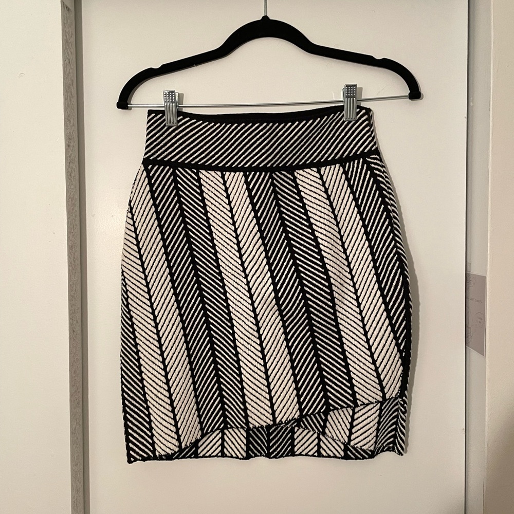 maje asymmetrical bodycon skirt